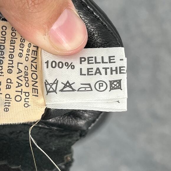 Vintage Italian Leather Skirt Size Medium - Picture 7 of 7